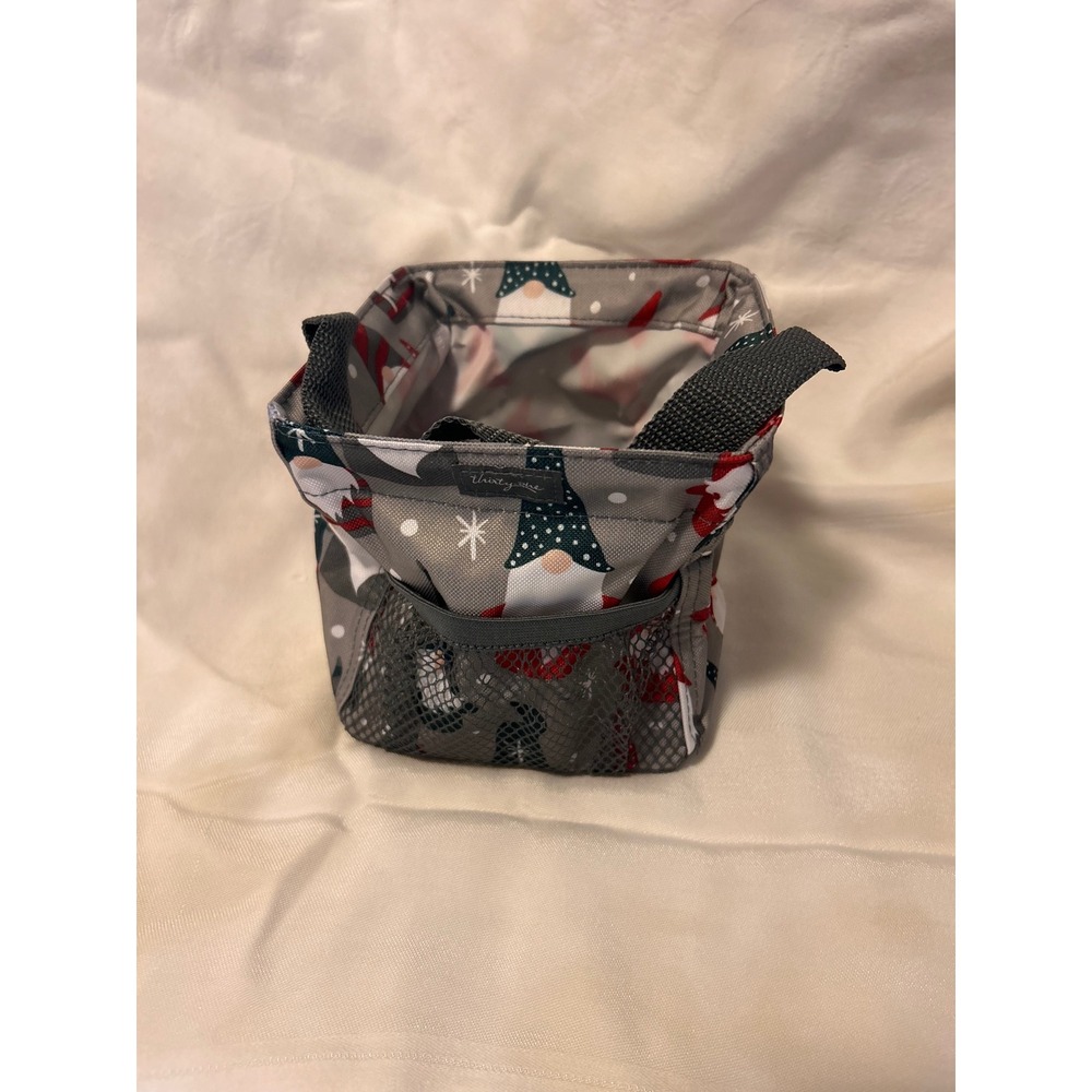thirty-one Mini Square Utility Tote Christmas Gnome - Picture 3 of 6